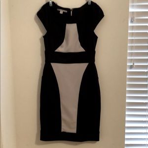 Black and white formal dress